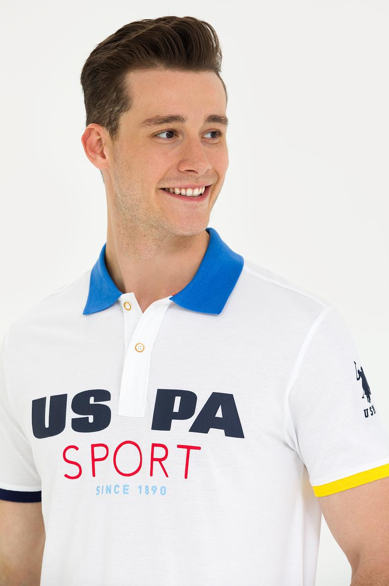 Erkek Beyaz Polo Yaka Tişört