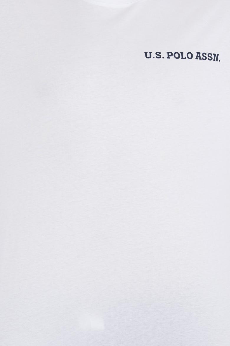 Erkek Beyaz Oversize Bisiklet Yaka Tişört - 50264919020