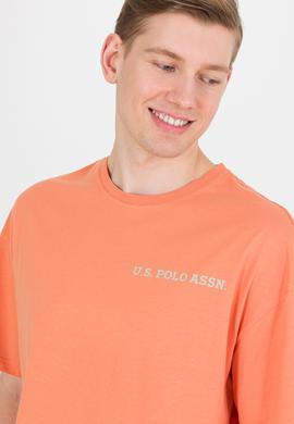 Erkek Kiremit Oversize Bisiklet Yaka Tişört - 50264919039