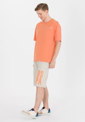 Erkek Kiremit Oversize Bisiklet Yaka Tişört - 50264919039