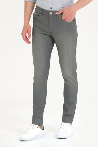 Erkek Gri Jean Pantolon