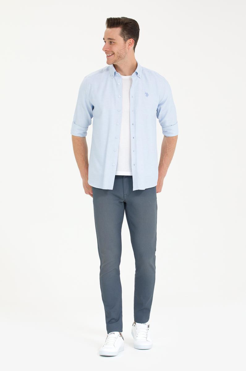 Erkek Açık Mavi Jean Pantolon