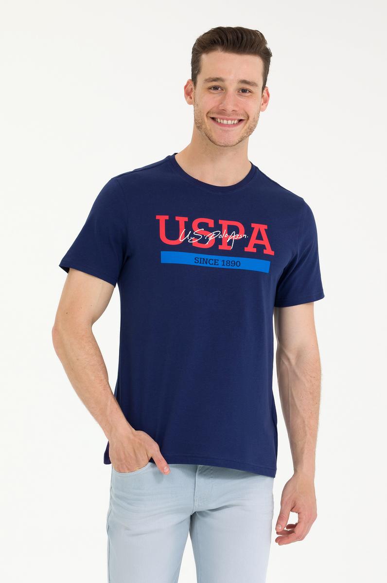 Erkek Lacivert Bisiklet Yaka Tişört