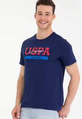 Erkek Lacivert Bisiklet Yaka Tişört - 50264937007