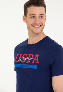 Erkek Lacivert Bisiklet Yaka Tişört - 50264937007