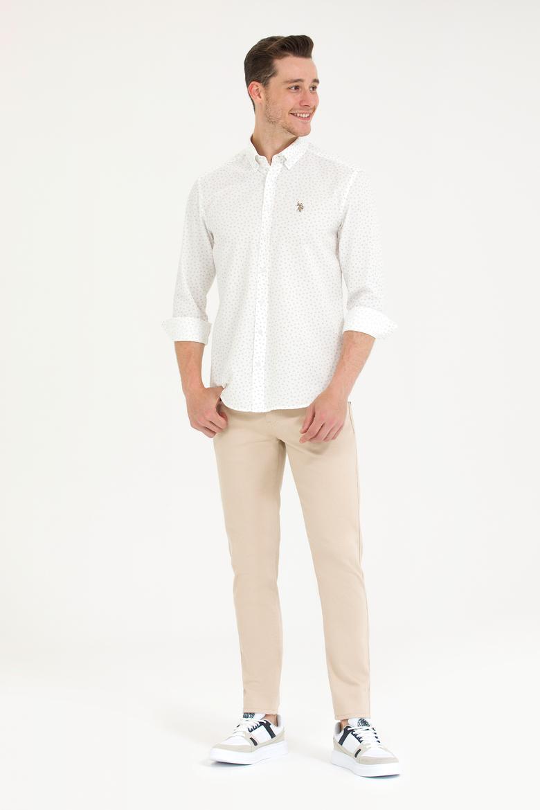 Erkek Bej Jean Pantolon