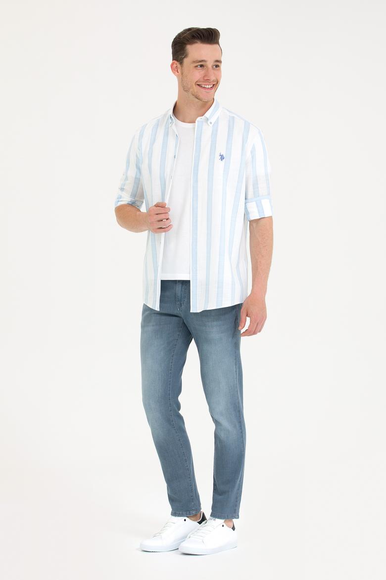 Erkek Gri Jean Pantolon - 50266296014