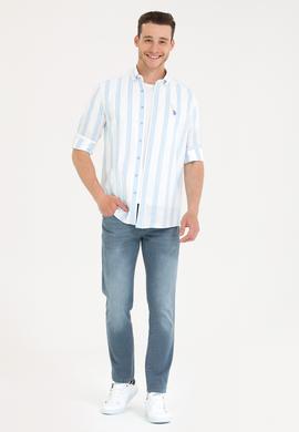 Erkek Gri Jean Pantolon - 50266296014