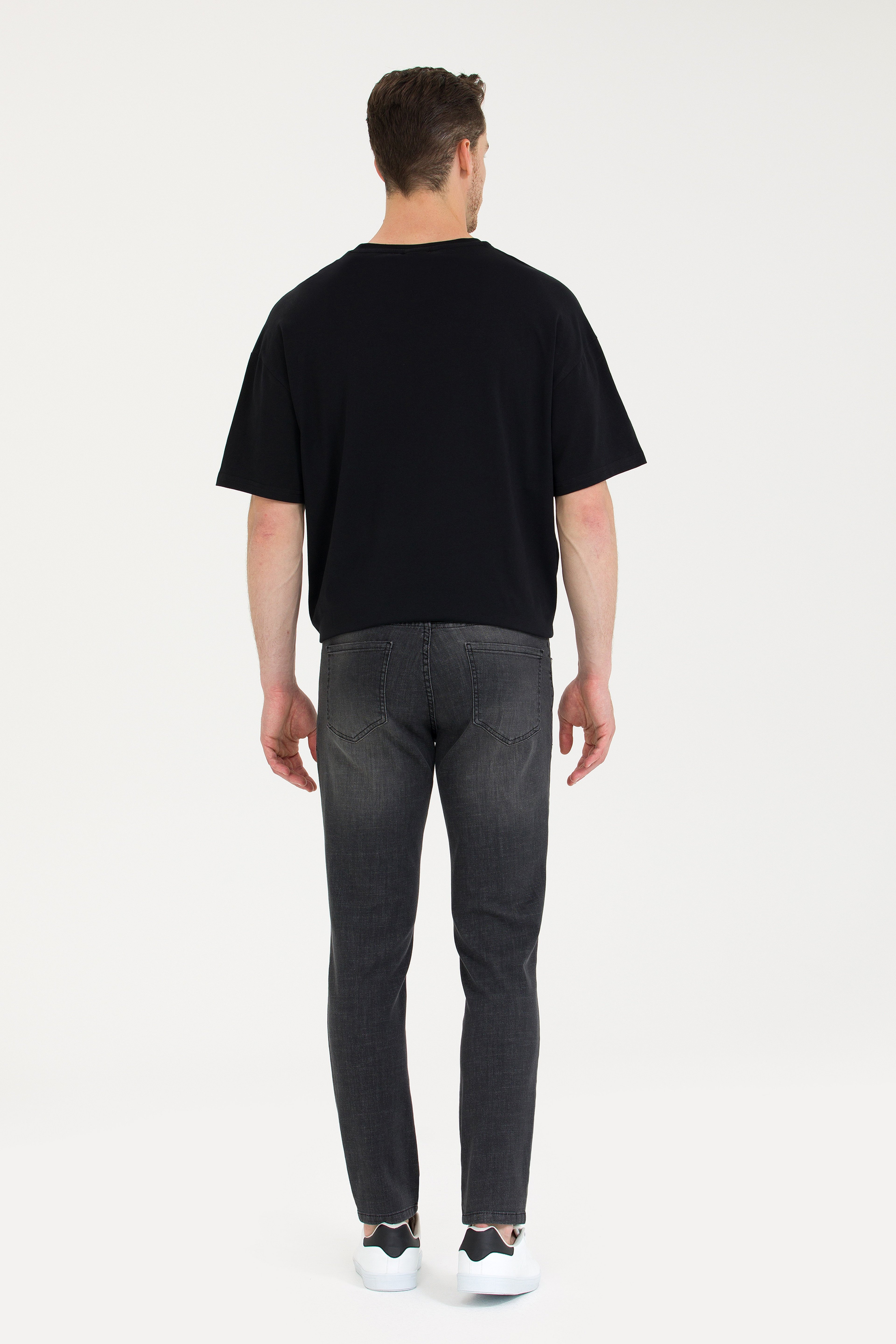 Erkek Siyah Jean Pantolon - Image 4