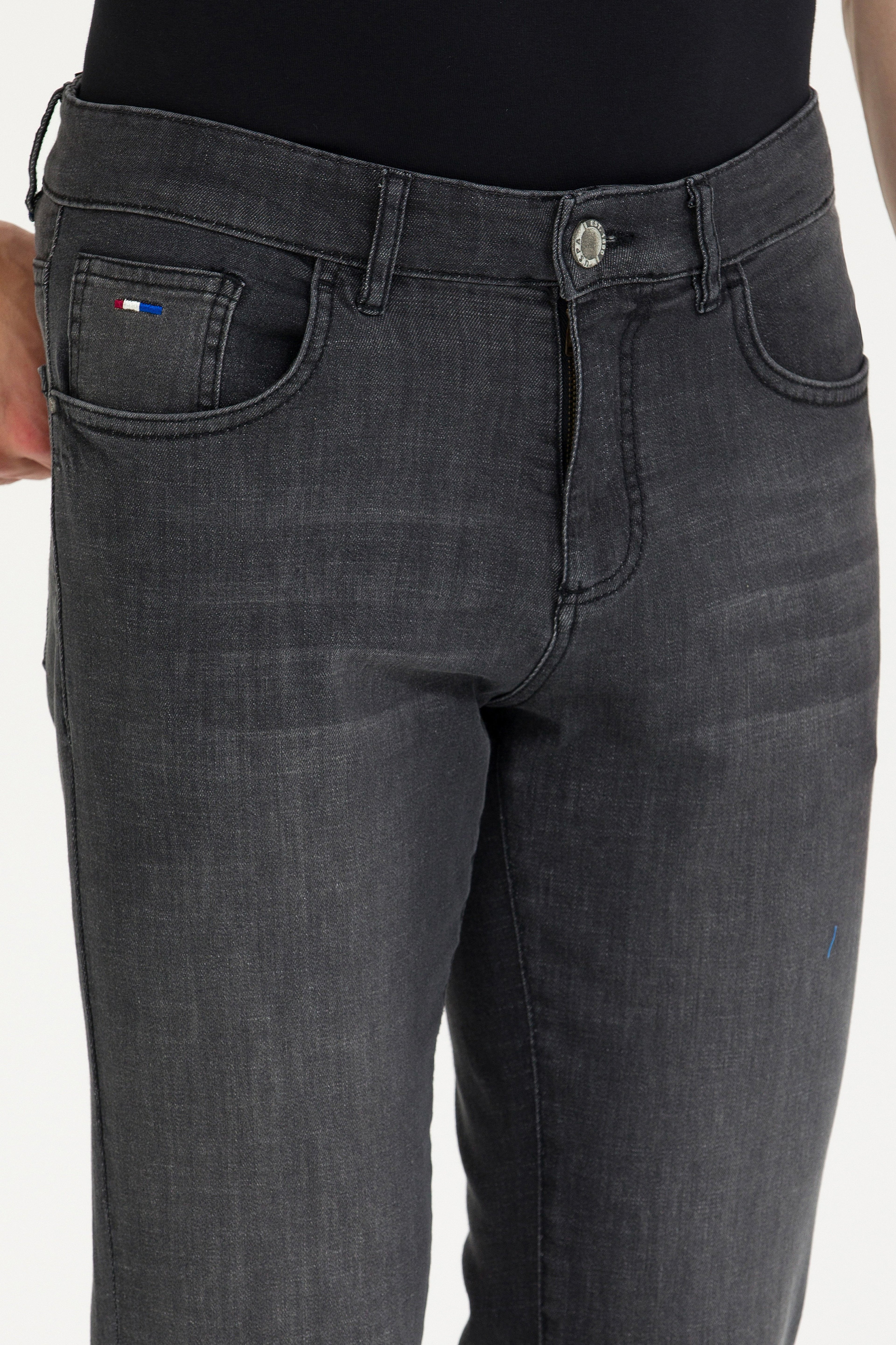 Erkek Siyah Jean Pantolon - Image 6