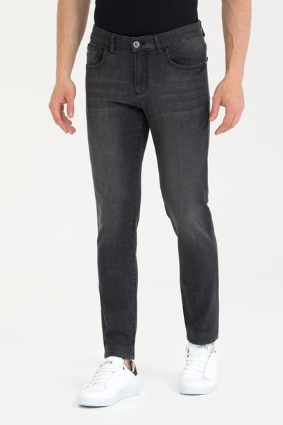 Erkek Siyah Jean Pantolon