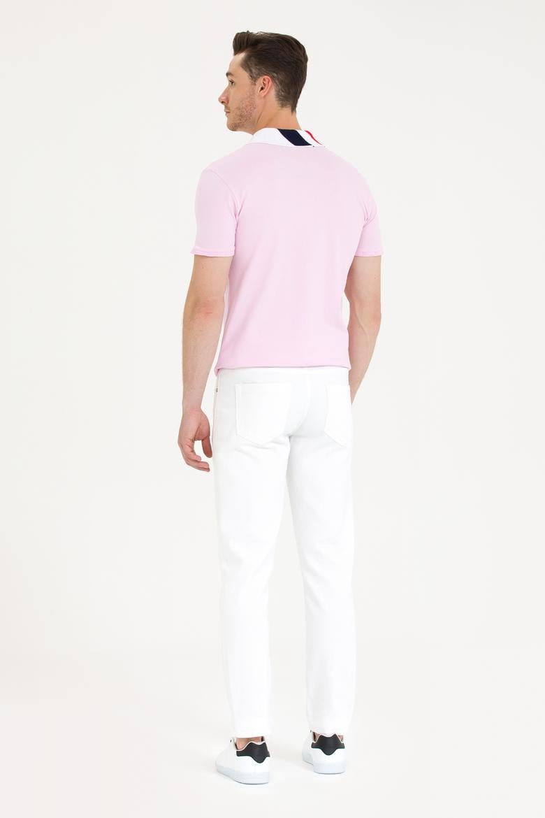 Erkek Beyaz Jean Pantolon - 50266691008