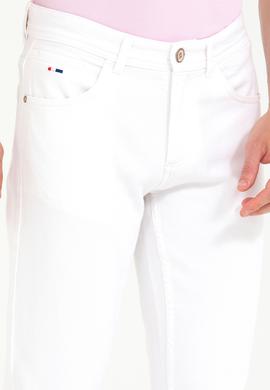 Erkek Beyaz Jean Pantolon - 50266691008
