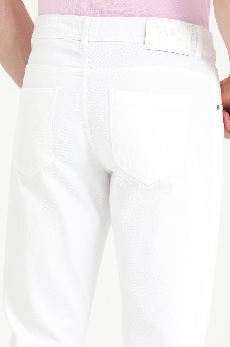 Erkek Beyaz Jean Pantolon