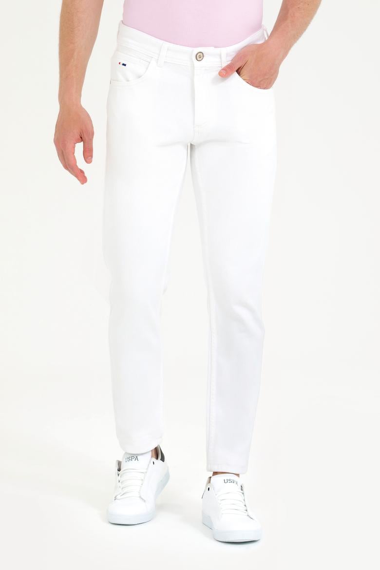 Erkek Beyaz Jean Pantolon - 50266691008