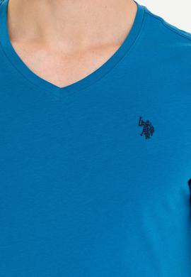 Erkek Petrol Basic V Yaka Tişört - 50262975082