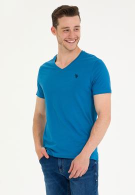 Erkek Petrol Basic V Yaka Tişört - 50262975082