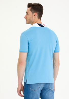Erkek Turkuaz Basic Polo Yaka Tişört - 50263005056