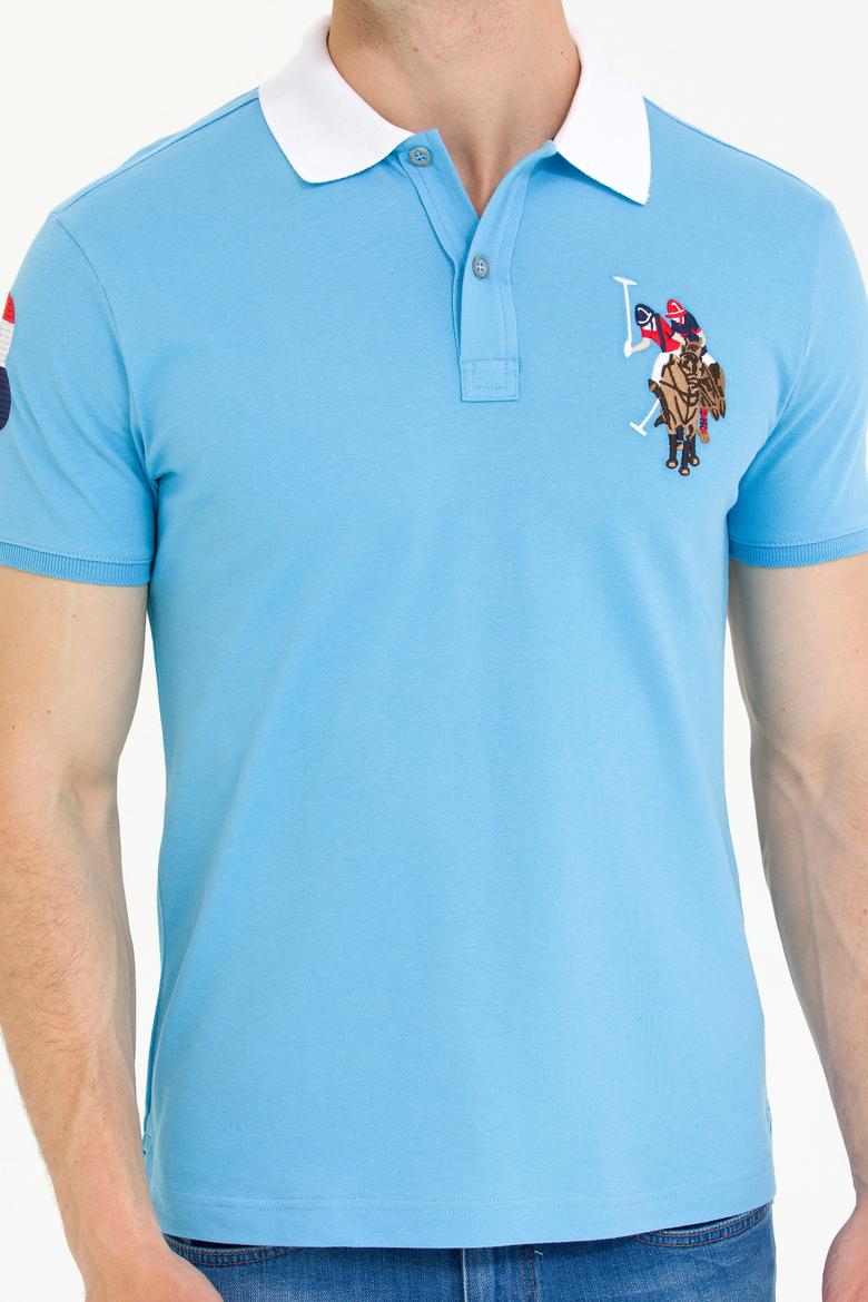 Erkek Turkuaz Basic Polo Yaka Tişört - 50263005056