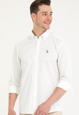 Erkek Bej Uzun Kollu Gömlek - 50265620032