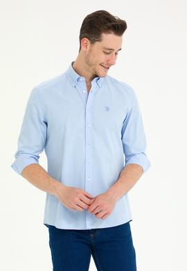 Erkek Açık Mavi Uzun Kollu Gömlek - 50265834001