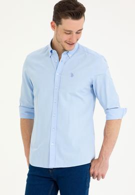Erkek Açık Mavi Uzun Kollu Gömlek - 50265834001