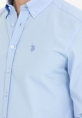 Erkek Açık Mavi Uzun Kollu Gömlek - 50265834001