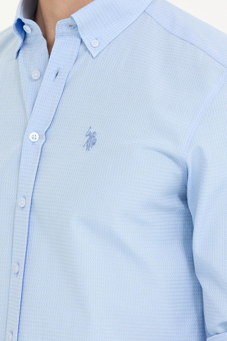 Erkek Açık Mavi Uzun Kollu Gömlek - 50265834001