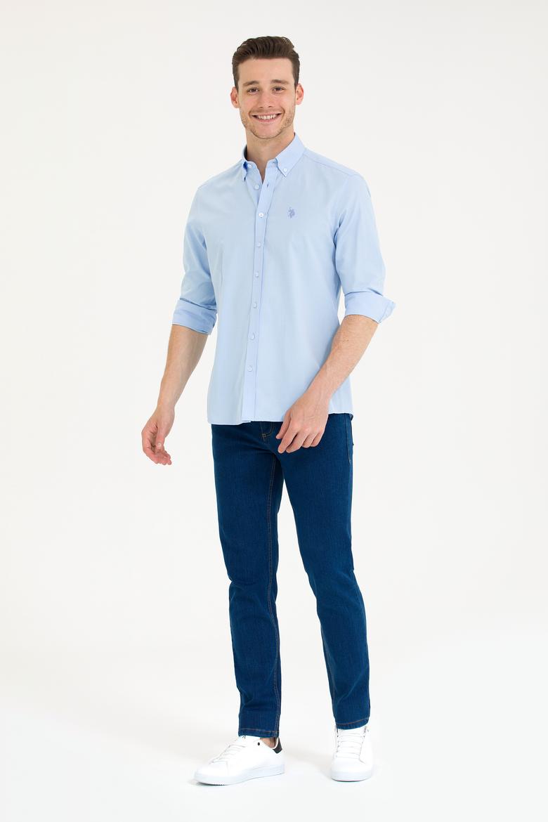 Erkek Açık Mavi Uzun Kollu Gömlek - 50265834001