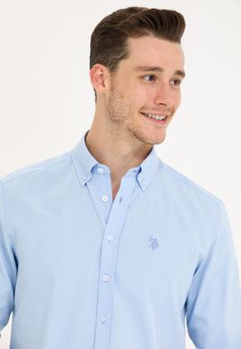 Erkek Açık Mavi Uzun Kollu Gömlek - 50265834001