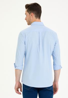 Erkek Açık Mavi Uzun Kollu Gömlek - 50265834001