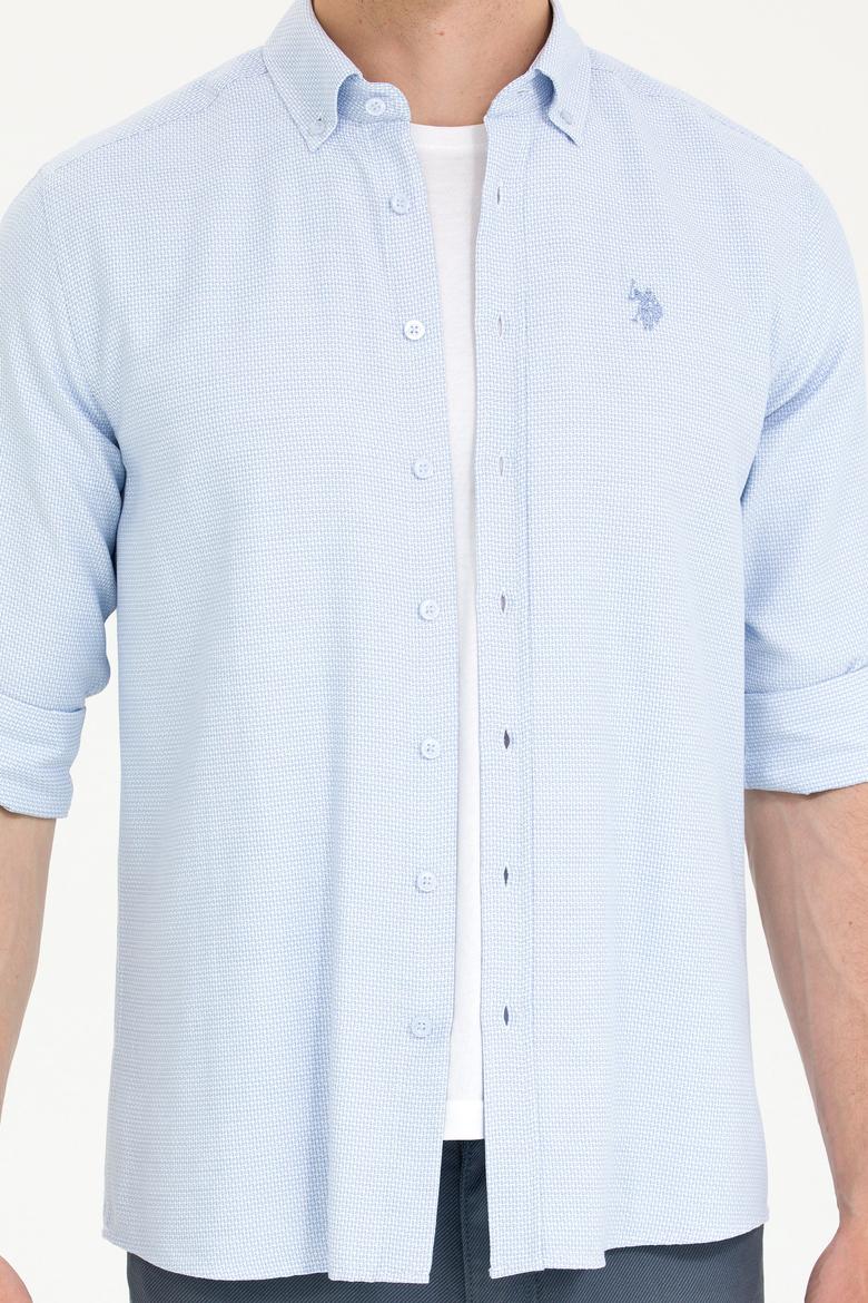 Erkek Açık Mavi Uzun Kollu Gömlek - 50265769023