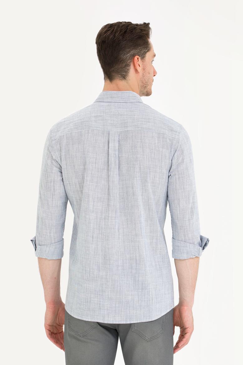 Erkek Lacivert Uzun Kollu Gömlek - 50267647001