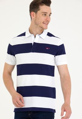 Erkek Lacivert Polo Yaka Tişört - 50263218009