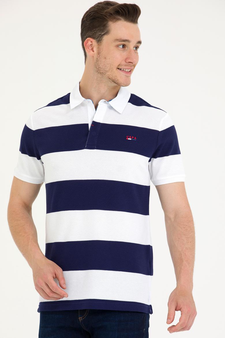 Erkek Lacivert Polo Yaka Tişört - 50263218009