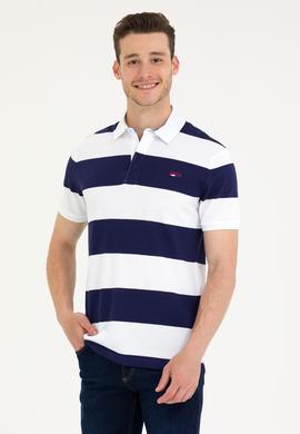 Erkek Lacivert Polo Yaka Tişört - 50263218009