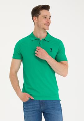 Erkek Yeşil Basic Polo Yaka Tişört - 50262969081