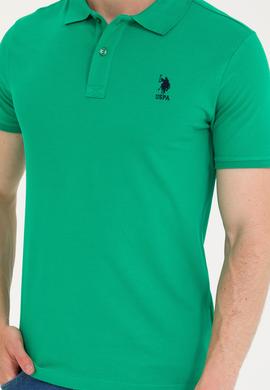 Erkek Yeşil Basic Polo Yaka Tişört - 50262969081