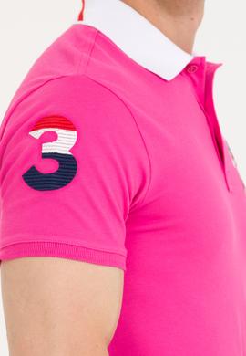 Erkek Fuşya Basic Polo Yaka Tişört - 50263005072