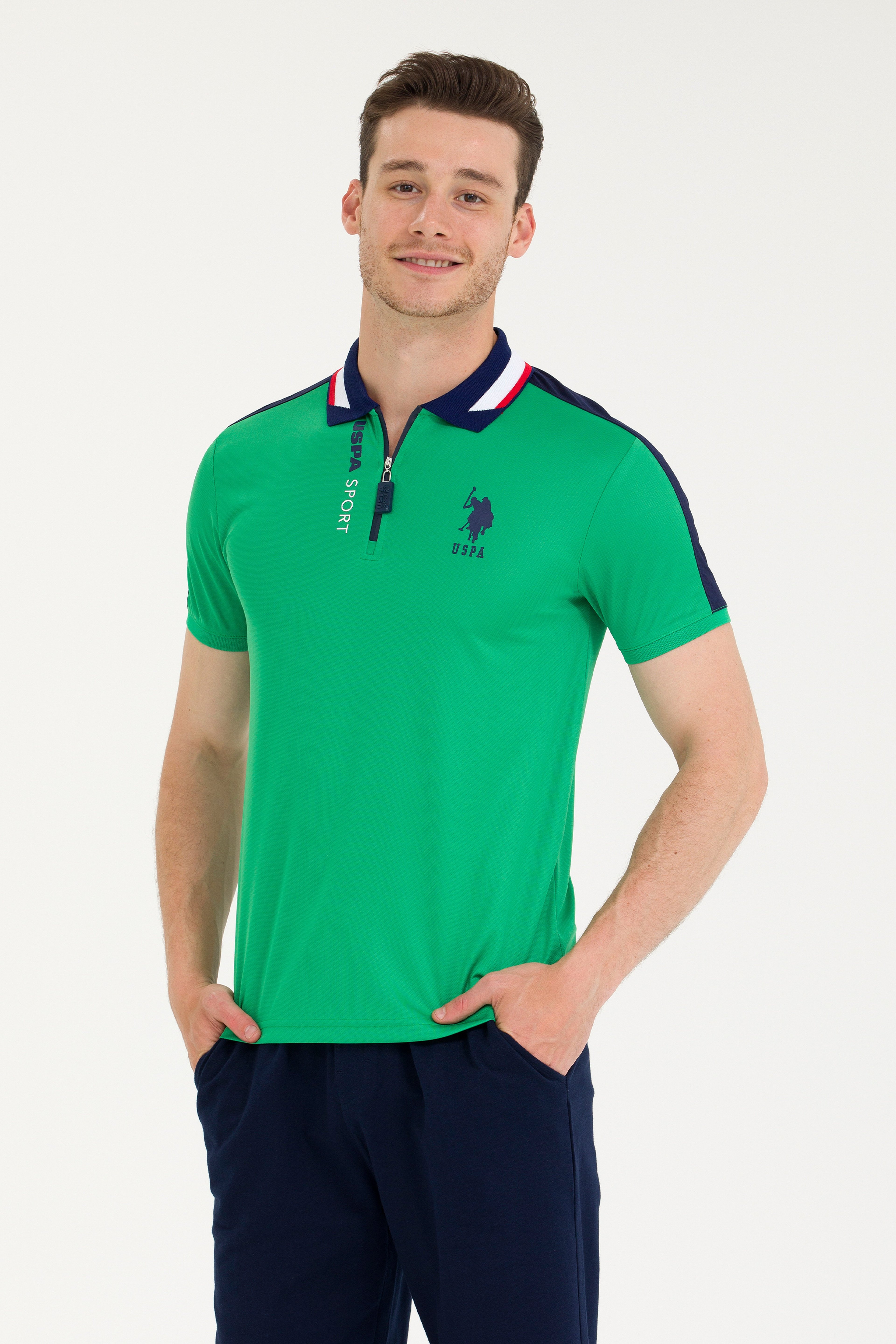 Erkek Yeşil Polo Yaka Tişört
