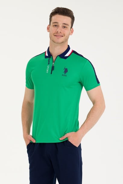 Erkek Yeşil Polo Yaka Tişört