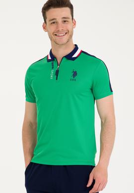 Erkek Yeşil Polo Yaka Tişört - 50263565043