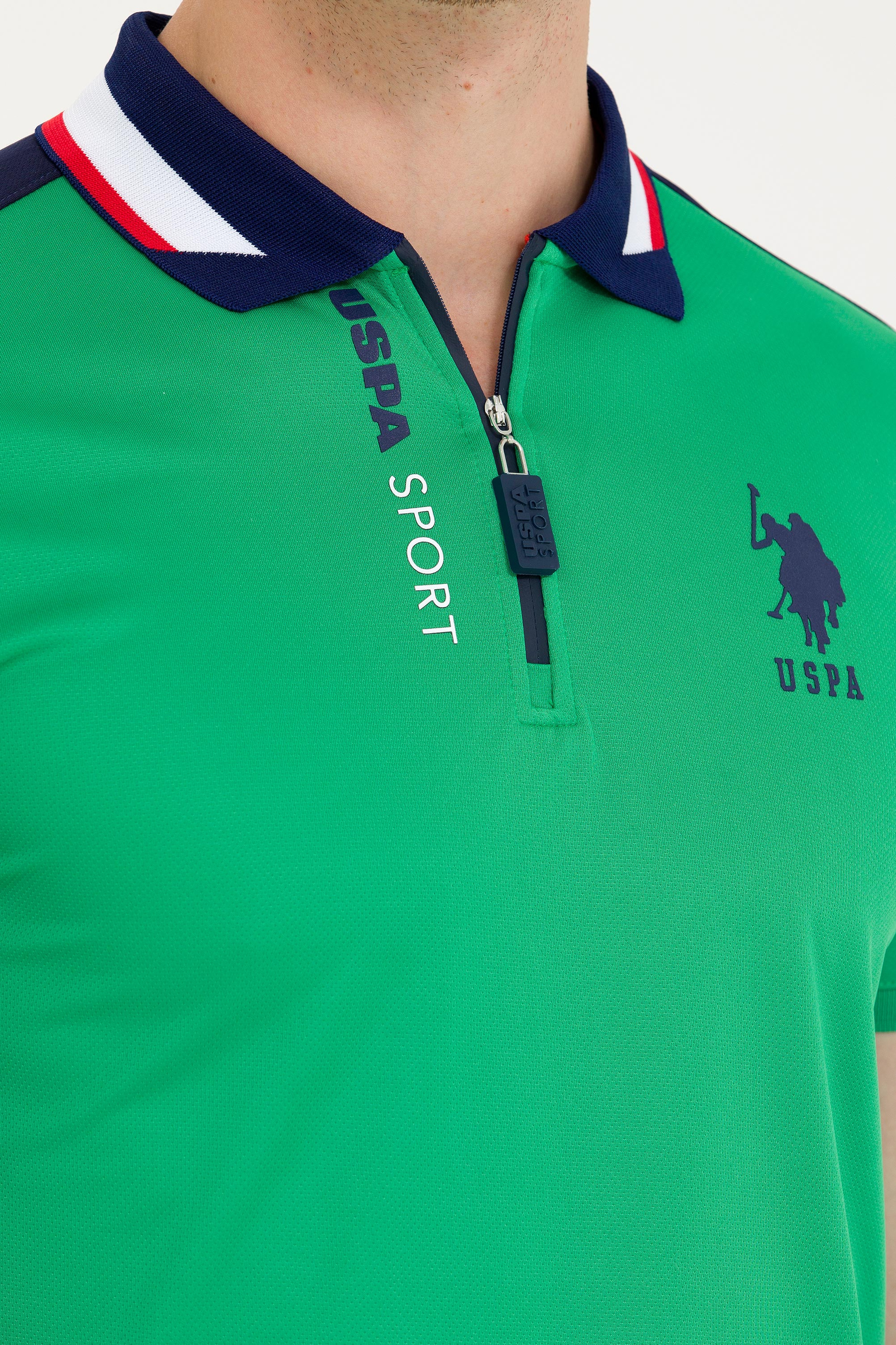 Erkek Yeşil Polo Yaka Tişört - Image 7