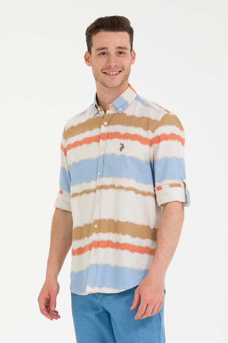 Erkek Mavi Uzun Kollu Gömlek - 50264265007