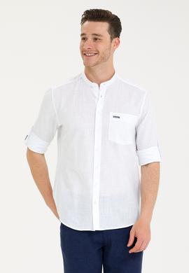 Erkek Beyaz Uzun Kollu Gömlek - 50267646001