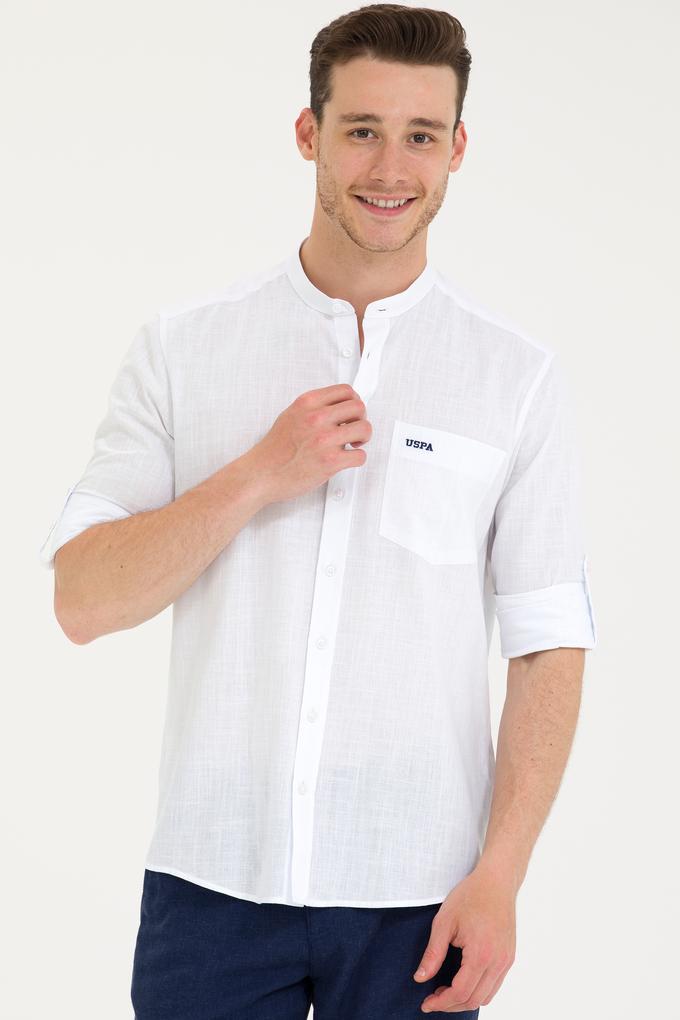 Erkek Beyaz Uzun Kollu Gömlek