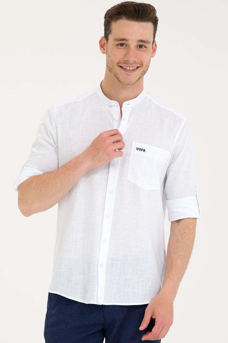 Erkek Beyaz Uzun Kollu Gömlek