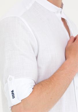 Erkek Beyaz Uzun Kollu Gömlek - 50267646001