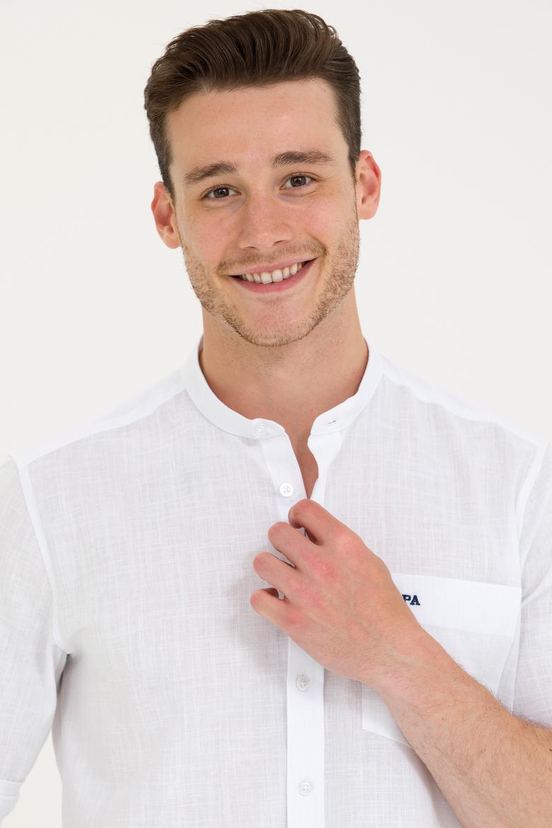 Erkek Beyaz Uzun Kollu Gömlek - 50267646001