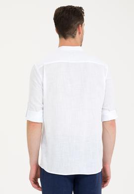 Erkek Beyaz Uzun Kollu Gömlek - 50267646001